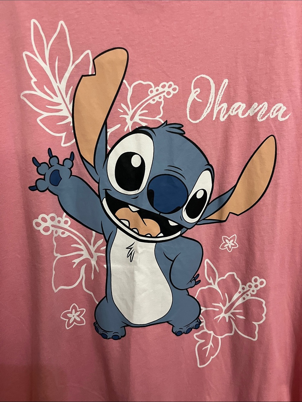 Disney Pink Stitch Ohana XXL Shirt